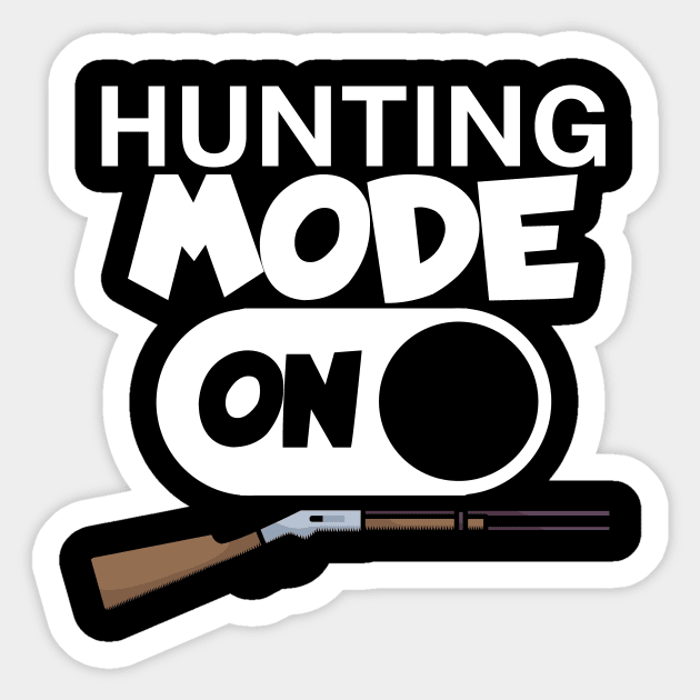 Hunting mode on Sticker by maxcode